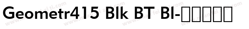 Geometr415 Blk BT Bl字体转换